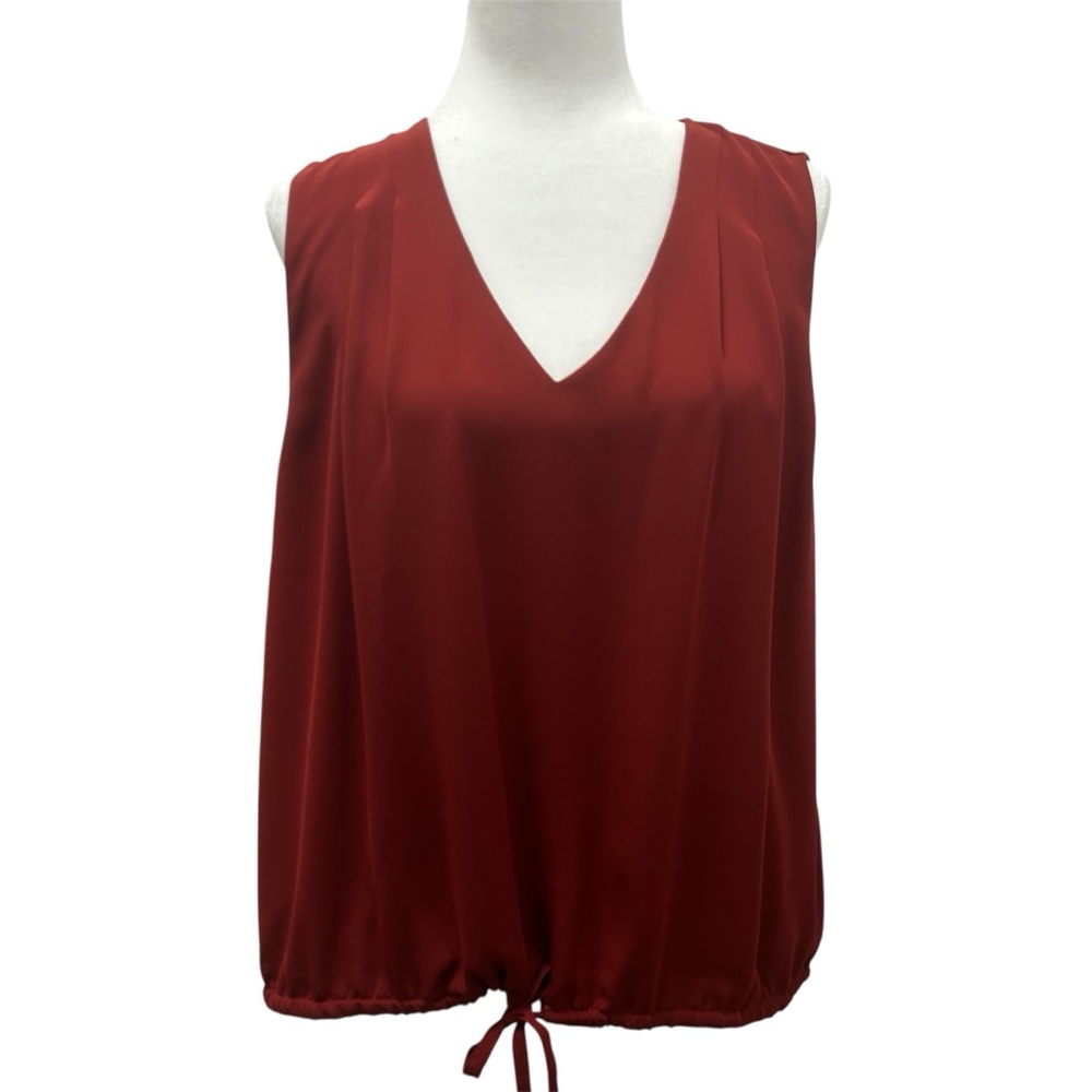 Melanie Lyne Red Sleeveless Top size 14